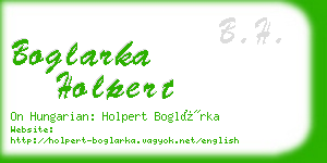 boglarka holpert business card